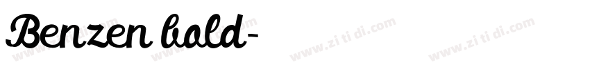 Benzen bold字体转换